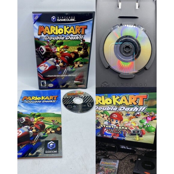 Mario Kart: Double Dash Nintendo GameCube GC Complete CIB Tested Authentic Retro